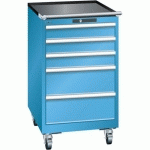 ARMOIRE BLEU CLAIR 564X725X990 AVEC 5 TIR. 75KG _ 14.397.010 - LISTA