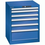 ARMOIRE BLEU SÉCU. 564X572X700 AVEC 6 TIR. 75KG _ 78.486.100 - LISTA