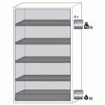 ARMOIRE SÉCURITÉ S-CLASSIC-90 S90.196.120 GRIS CLAIR