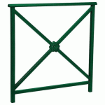 BARRIÈRE LISBONNE 1 M STRUCTURE ROSACE - ZINC VERT 6005 - PROCITY