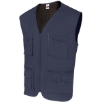 GILET SANS MANCHE REPORTER NAVY MULTIPOCHE MARINE S - MARINE