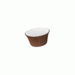 MOULES À MUFFINS 10 CL MARRON - BLANC DIAMÈTRE 75MM - MATFER