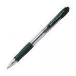 PILOT STYLO À BILLE RECHARGEABLE POINTE FINE RÉTRACTABLE ENCRE NOIRE CORPS PLASTIQUE + GRIP SUPER GRIP