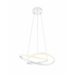REALITY LEUCHTEN SUSPENSION LED COURSE, BLANC MAT, 4.000 K, Ø 60 CM, MÉTAL
