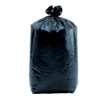 SACS POUBELLE DÉCHETS LÉGERS NOIRS 130 L, LOT DE 200