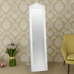 VIDAXL - MIROIR SUR PIED STYLE BAROQUE 160X40 CM BLANC