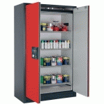 ARMOIRE SÉCURITÉ Q-CLASSIC-90 Q90.195.120 GRIS/ROUGE