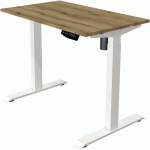 BUREAU RÉGLABLE MOVE 1 - BLANC - 100X60 CM - CHÊNE - KERKMANN