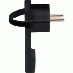 FICHE PLATE MÂLE MOBILE NOIRE BRENNENSTUHL
