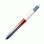 LOT DE 2 - STYLO BILLE BIC 4 COULEURS GRADIENT RÉTRACTABLE POINTE 1 MM - ÉCRITURE MOYENNE
