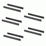 PAIRE DE COULISSES À BILLES - 45 X 300 MM - SORTIE TOTALE - NOIR - 5 PAIRES EMUCA