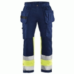 PANTALON ARTISAN HAUTE-VISIBILITÉ STRETCH TAILLE 42L - BLAKLADER