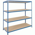 RAYONNAGE MANUTAN RAPID 2 1980X1220X305 BLEU - 4 NIVEAUX
