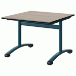 TABLE MALIBU 80X80 T3 DL STRA ACACIA/NOIR BLEU 5025