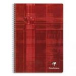 CLAIREFONTAINE CAHIER RELIURE SPIRALE 21X29,7 CM 180 PAGES PETITS CARREAUX PAPIER 90G