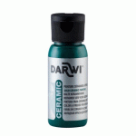 LOT DE 4 - DARWI FLACON DE 50 ML DE PEINTURE SUR CÉRAMIQUE À FROID - VERT SAPIN