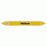 LOT DE 5 - MARQUEUR DE TUYAUTERIE - HÉLIUM - NFX 08-105 - VINYLE LAMINÉ 450 X 52 MM