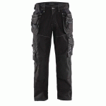 PANTALON DE TRAVAIL X1900 ARTISAN CORDURA® NYCO NOIR TAILLE 40C - BLAKLADER