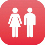 PLAQUE EN DRAPEAU PLEXI - MIXTE - ROUGE