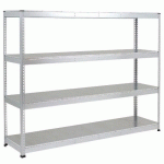 RAYONNAGE RAPID 1 4 TABLETTES METAL 1980X1525X455 ZINGUE