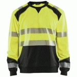 SWEAT HAUTE-VISIBILITÉ JAUNE FLUORESCENT/NOIR TAILLE XXL - BLAKLADER