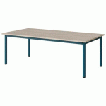 TABLE MALIBU 160X80 T2 4P STRA ABS ACACIA/BLEU 5025