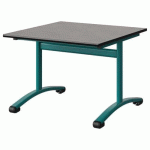 TABLE MALIBU 80X80 T3 DL STR ANTIB BÉTON F186/NOIR BLEU 5018
