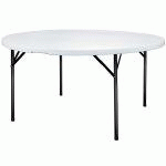 TABLE PLIANTE RONDE POLYPROPYLÈNE
