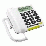 TÉLÉPHONE FILAIRE ERGONOMIQUE DORO PHONE EASY 312S