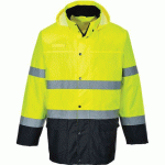 VESTE DE PLUIE HAUTE-VISIBILITÉ BICOLORE S166 BLEU/JAUNE XXL - PORTWEST