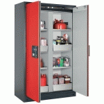 ARMOIRE SÉCURITÉ Q-CLASSIC-90 Q90.195.120.MM GRIS/ROUGE