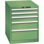 ARMOIRE VERT 564X725X700 AVEC 5 TIR. 75KG _ 78.518.030 - LISTA