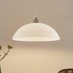 ELC BEEKA SUSPENSION, ABAT-JOUR EN VERRE BLANC