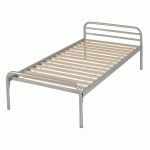 LIT 2 TRAVERSES EVOLUTION SOMMIER LATTES 90X200 CM T.2197 GRIS - MANUTAN COLLECTIVITÉS