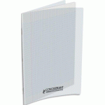 LOT DE 10 - CAHIER CONQUERANT POPLYPROPYLENE INDECHIRABLE ET LAVABLE PAPIER VELIN EXTRA 24X32 CM 60 PAGES SEYES