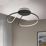 ORION PLAFONNIER LED CLAIRE, NOIR, DIMMABLE