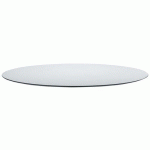 PLATEAUX TABLE Ø70 CM STRATIFIÉ ÉPAISSEUR 12 MM - BLANC - S-CAB