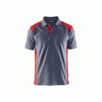 POLO DE TRAVAIL EN COTON PIQUÉ 3324 - ROUGE ET GRIS CLAIR - 3XL BLAKLADER