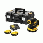 PONCEUSE EXCENTRIQUE 18V XR BRUSHLESS  + 2 BATTERIES 5AH + CHARGEUR + TSTAK - DEWALT - DCW210P2-QW