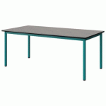 TABLE MALIBU 160X80 T4 4P STRA BÉTON F186/NOIR BLEU 5018