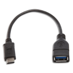 ADAPTATEUR 570320 APM - OTG USB 3.0 A FEMELLE / TYPE-C MÂLE - 15 CM - NOIR