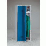 ARMOIRE-PENDERIE DOUBLE GRIS-BLEU - MANUTAN COLLECTIVITÉS