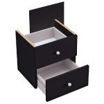 BLOC TIROIRS MULTICASES - NOIR (LOT DE 2)