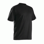T-SHIRTS COL ROND PACK X5 NOIR TAILLE XS - BLAKLADER