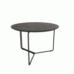 TABLE BASSE RONDE MADRID Ø 59 CM - NOIR