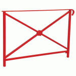 BARRIÈRE HÉRITAGE ROSACE 1.50 M SIMPLE CROSSE - ROUGE 3020 - PROCITY