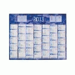 CALENDRIER SEMESTRIEL MURAL 2027 - 38,5 X 54 CM - BLEU