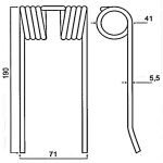 DENT DE PICKUP R83,56L/3,8L PZ408NM ADAPTABLE VICON