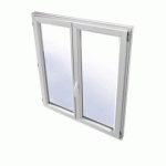 FENETRE PVC 95 X 120 CM 2V OUVRANT DROIT