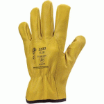 GANTS DE MANUTENTION EUROSTRONG 2230 FLEUR VACHETTE JAUNE - 11 - COVERGUARD
